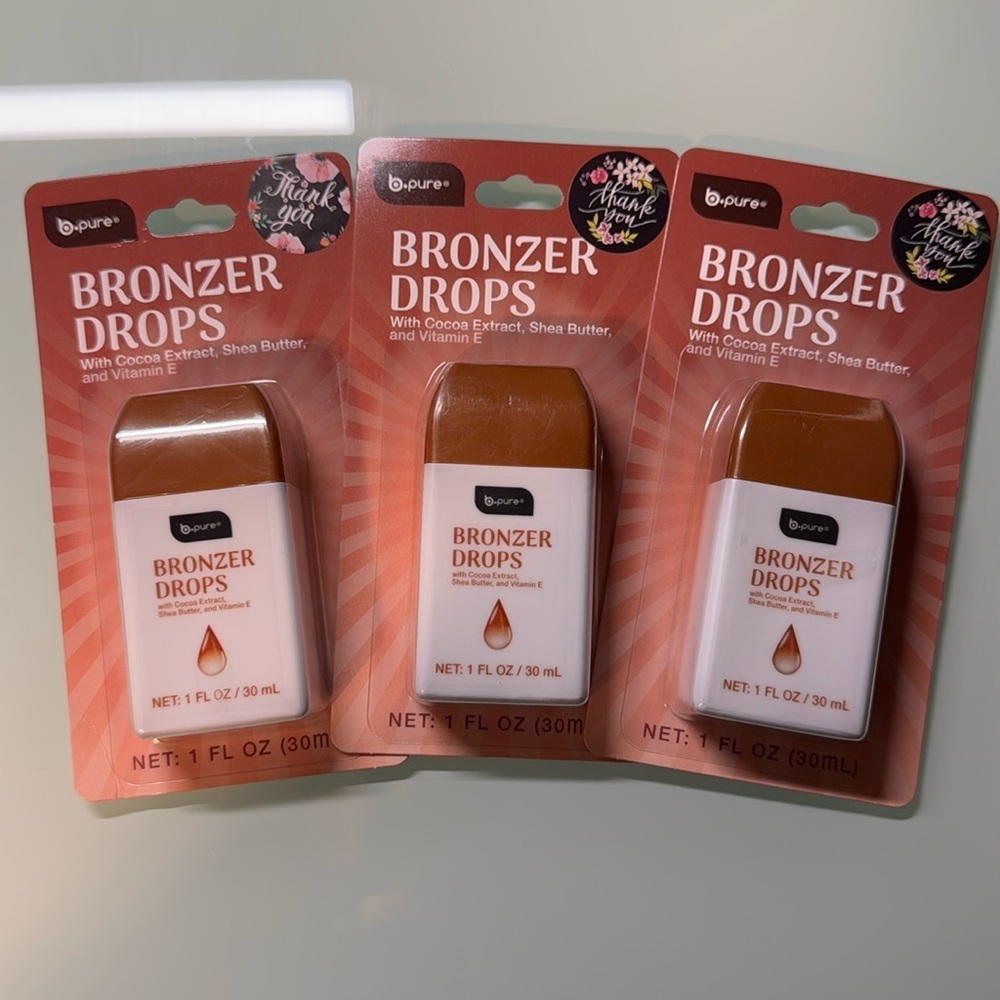B-Pure Bronzer Drops‎ | 3-Pack | Brand new, still sealed